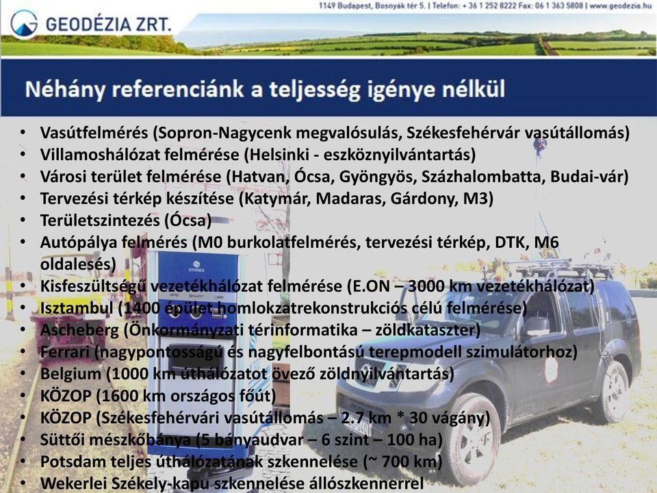 térkép, DTK, M6 oldalesés) Kisfeszültségű vezetékhálózat felmérése (E.