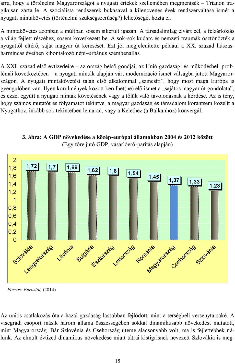 A mintakövetés azonban a múltban sosem sikerült igazán. A társadalmilag elvárt cél, a felzárkózás a világ fejlett részéhez, sosem következett be.