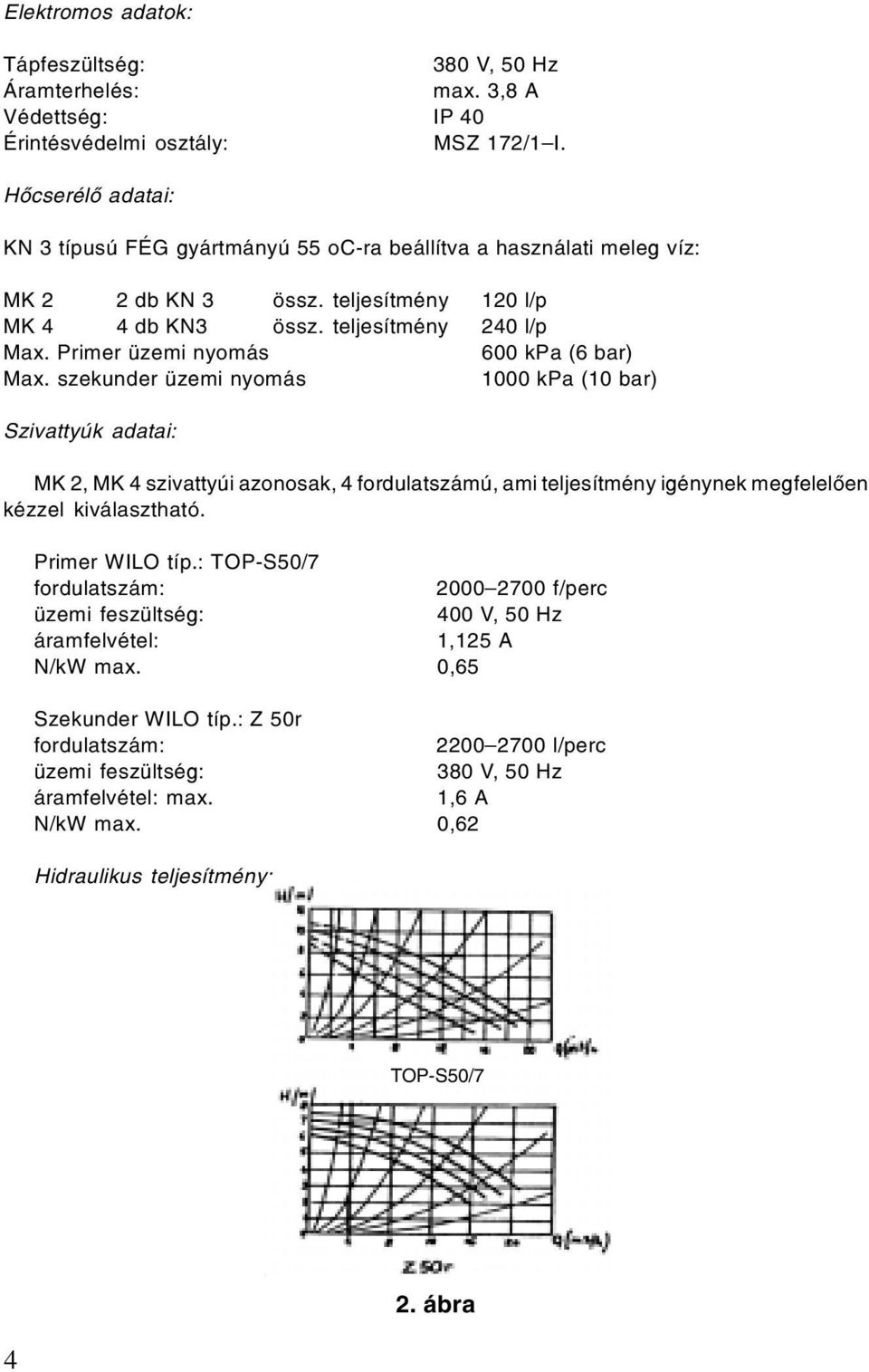 Primer üzemi nyomás 600 kpa (6 bar) Max.