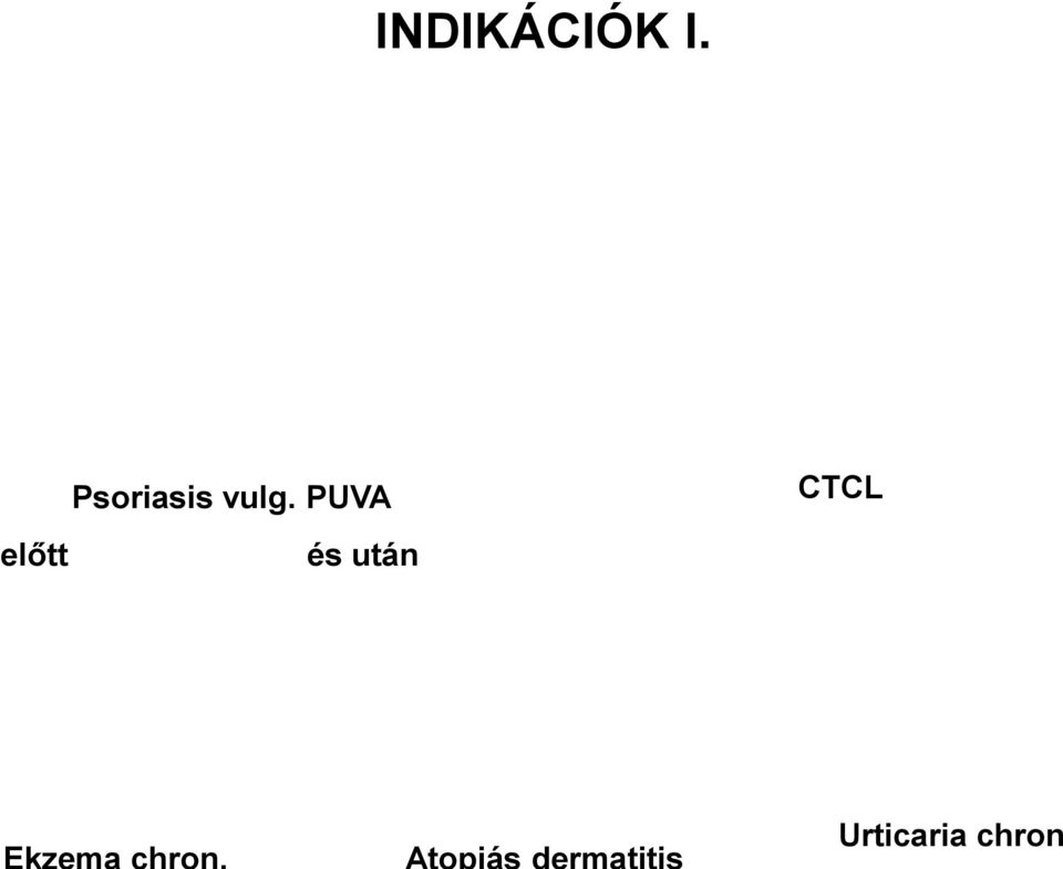 PUVA CTCL előtt