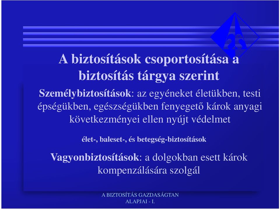 egészségükben fenyegető károk anyagi következményei ellen nyújt védelmet
