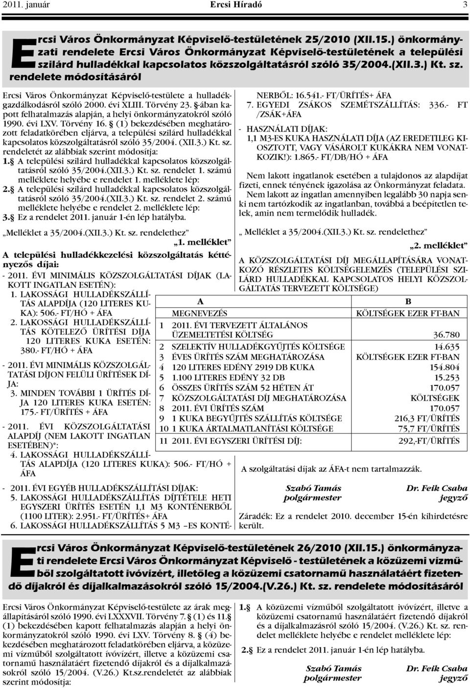 évi XLIII. Törvény 23. -ában kapott felhatalmazás alapján, a helyi önkormányzatokról szóló 1990. évi LXV. Törvény 16.