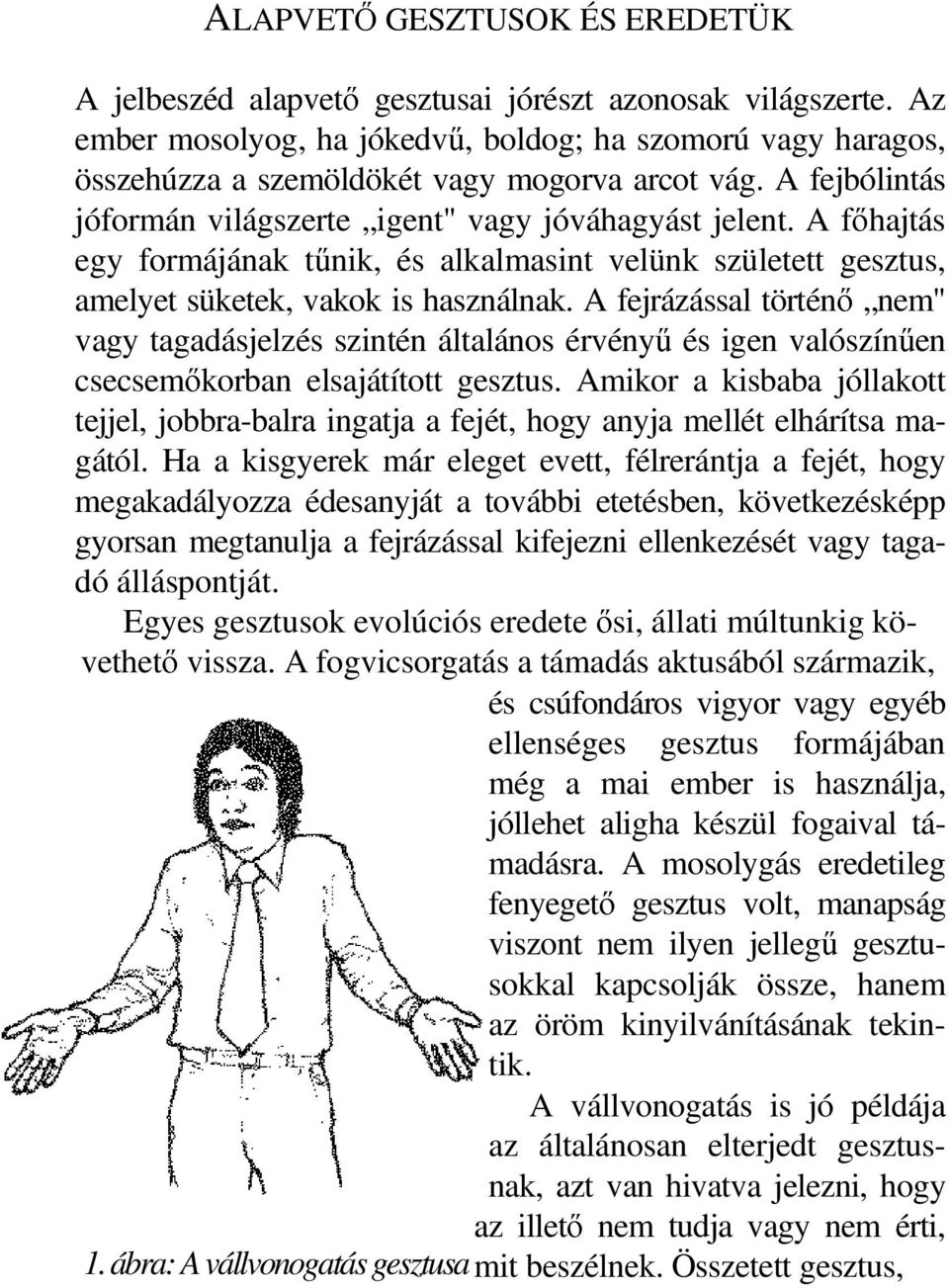 A fıhajtás egy formájának tőnik, és alkalmasint velünk született gesztus, amelyet süketek, vakok is használnak.