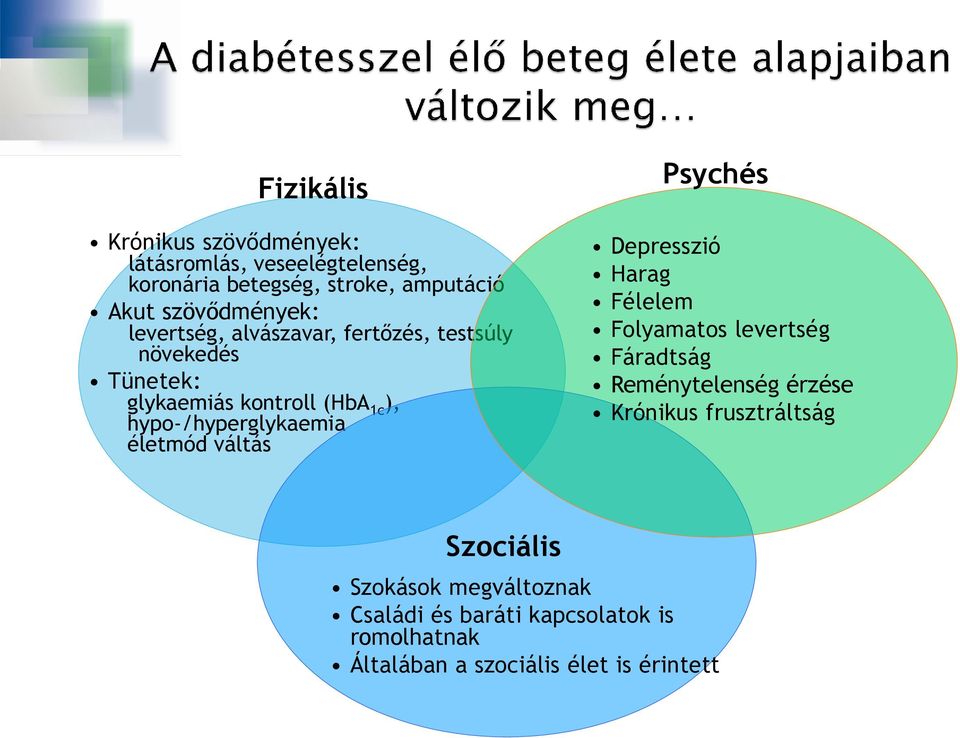 Psychés Depresszió Harag Félelem Folyamatos levertség Fáradtság Reménytelenség érzése Krónikus frusztráltság Szociális Szokások