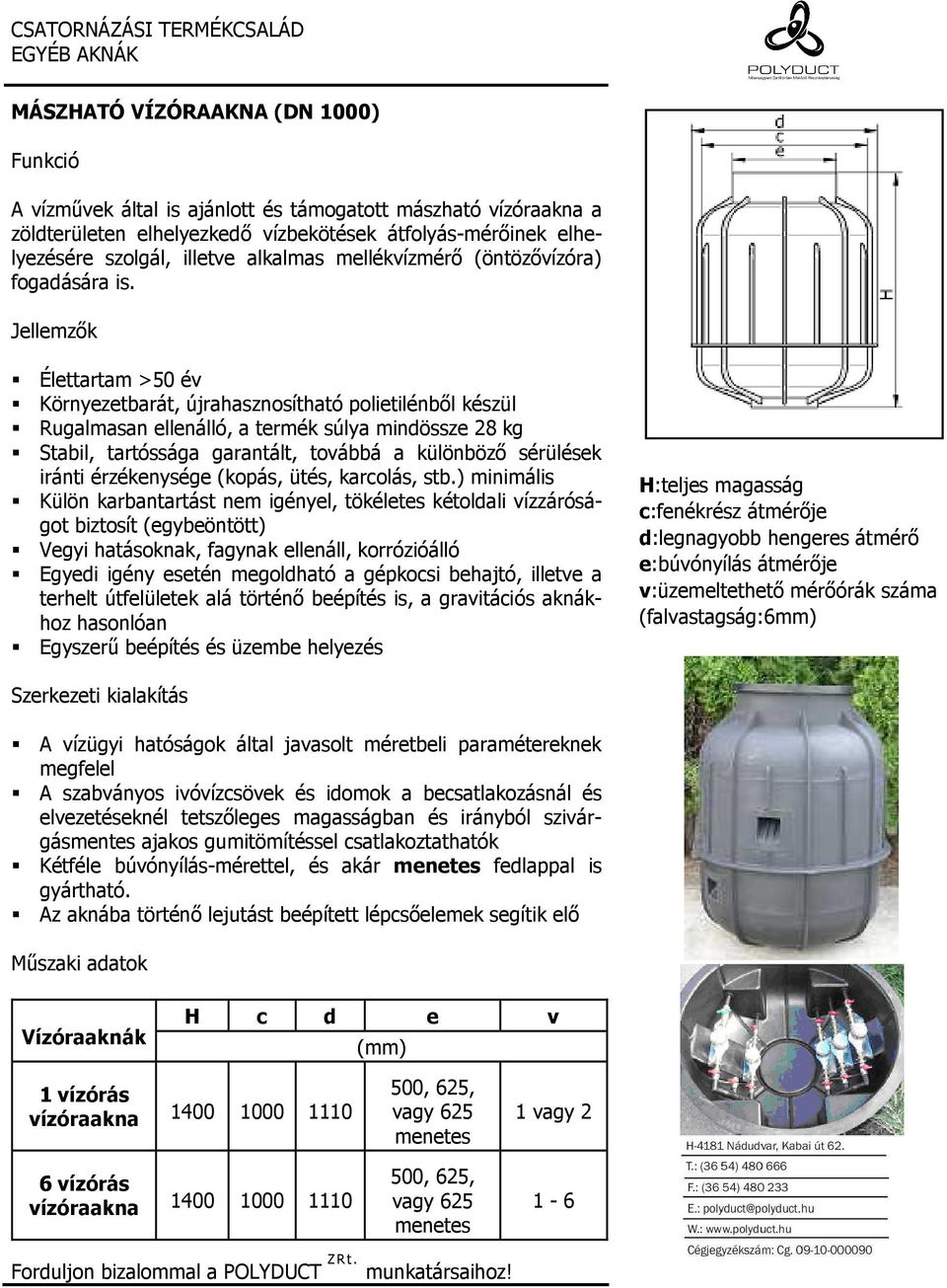 Környezetbarát, újrahasznosítható polietilénbıl készül Rugalmasan ellenálló, a termék súlya mindössze 28 kg Stabil, tartóssága garantált, továbbá a különbözı sérülések iránti érzékenysége (kopás,