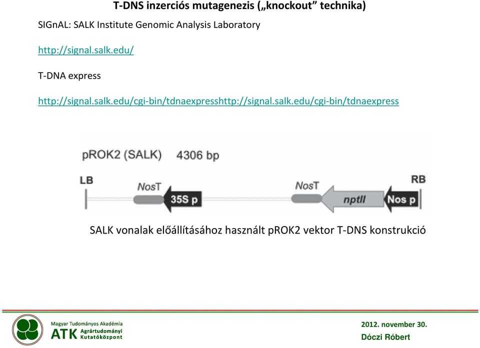 edu/ T-DNA express http://signal.salk.