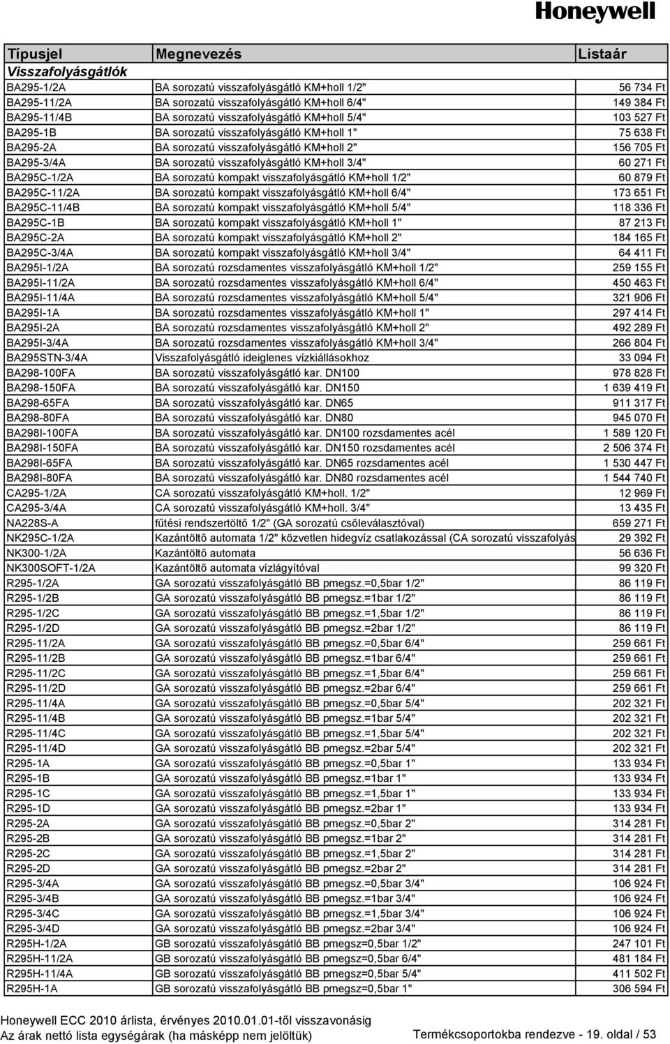 Ft BA295C-1/2A BA sorozatú kompakt visszafolyásgátló KM+holl 1/2" 60 879 Ft BA295C-11/2A BA sorozatú kompakt visszafolyásgátló KM+holl 6/4" 173 651 Ft BA295C-11/4B BA sorozatú kompakt