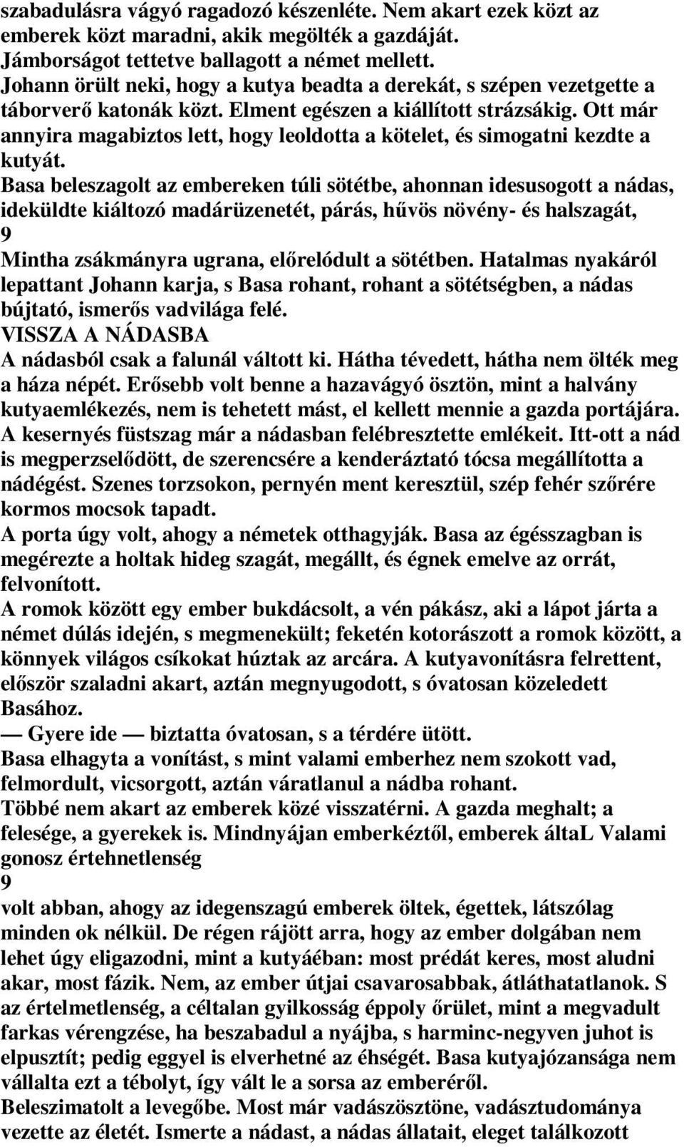 Ott már annyira magabiztos lett, hogy leoldotta a kötelet, és simogatni kezdte a kutyát.