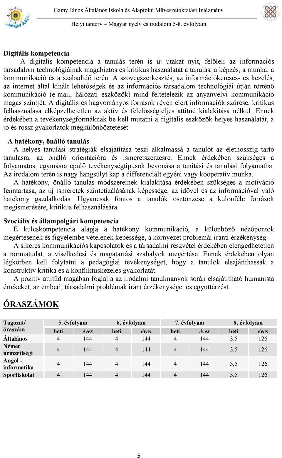 A szövegszerkesztés, az információkeresés- és kezelés, az internet által kínált lehetőségek és az információs társadalom technológiái útján történő kommunikáció (e-mail, hálózati eszközök) mind