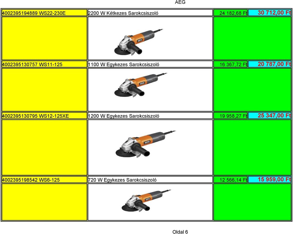 4002395130795 WS12-125XE 1200 W Egykezes Sarokcsiszoló 19 958,27 Ft 25 347,00 Ft