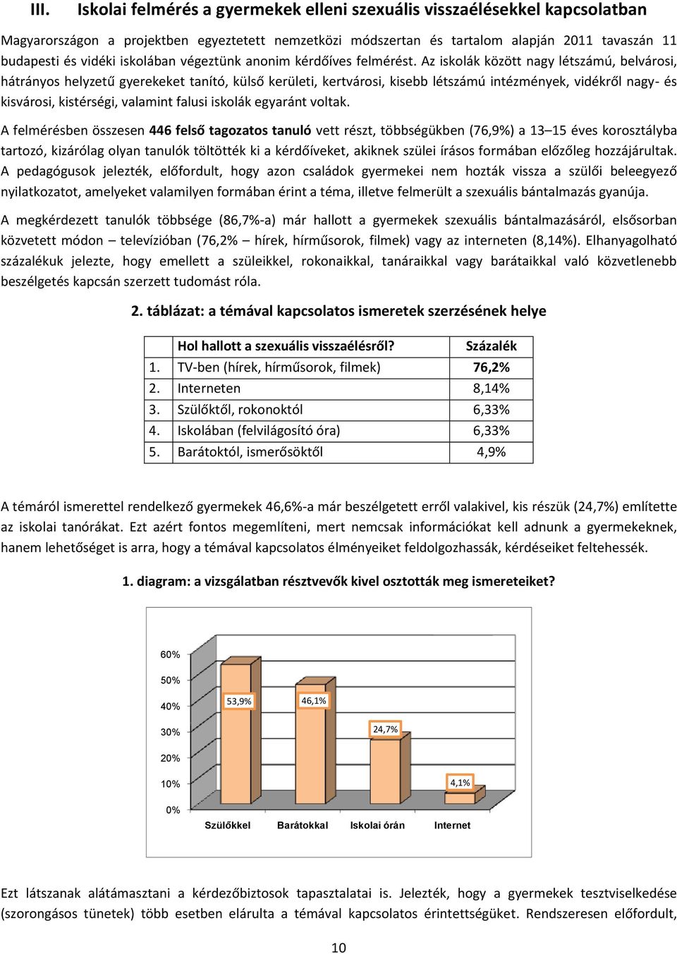 Az iskolák között nagy létszámú, belvárosi, hátrányos helyzetű gyerekeket tanító, külső kerületi, kertvárosi, kisebb létszámú intézmények, vidékről nagy- és kisvárosi, kistérségi, valamint falusi