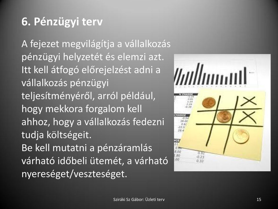 mekkora forgalom kell ahhoz, hogy a vállalkozás fedezni tudja költségeit.