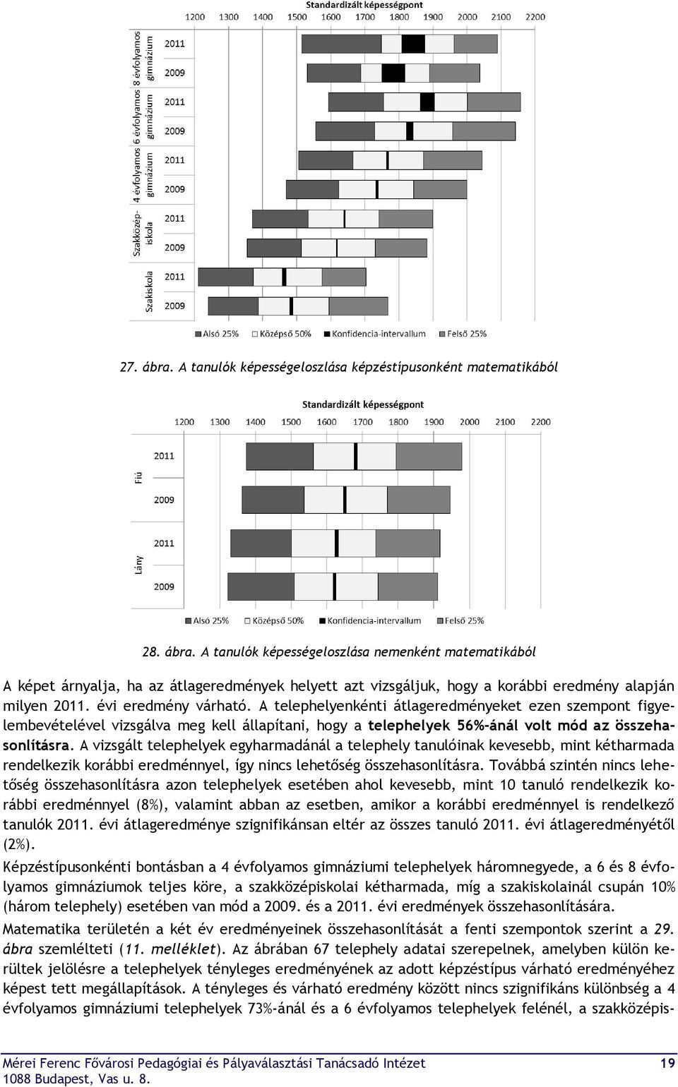 A vizsgált telephelyek egyharmadánál a telephely tanulóinak kevesebb, mint kétharmada rendelkezik korábbi eredménnyel, így nincs lehetőség összehasonlításra.