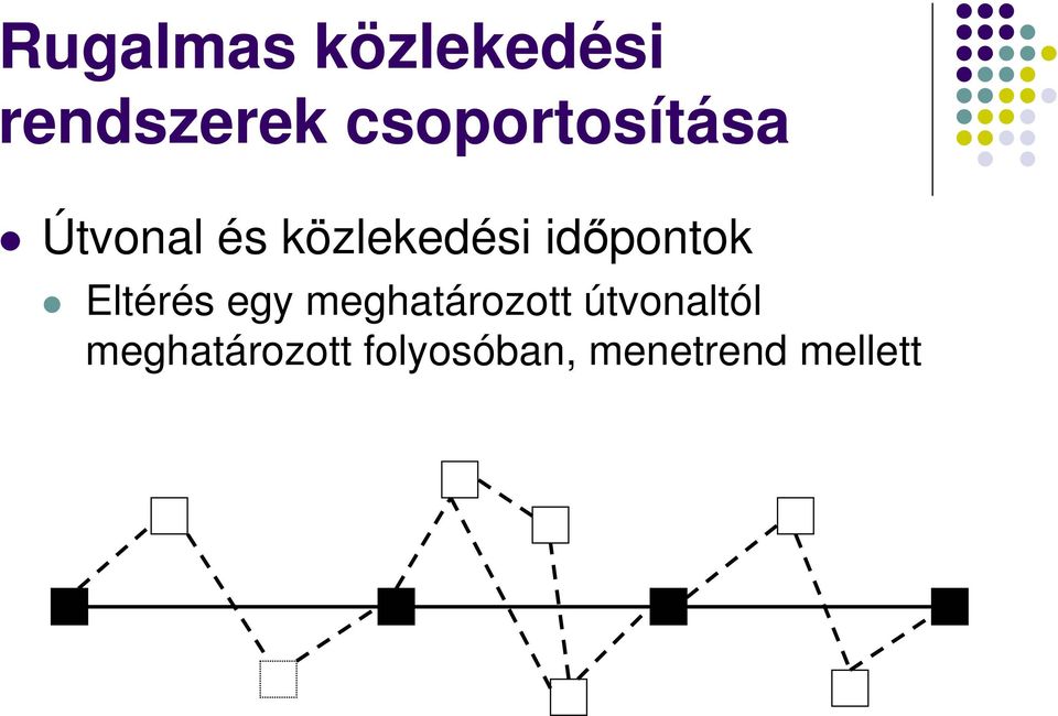 egy meghatározott útvonaltól