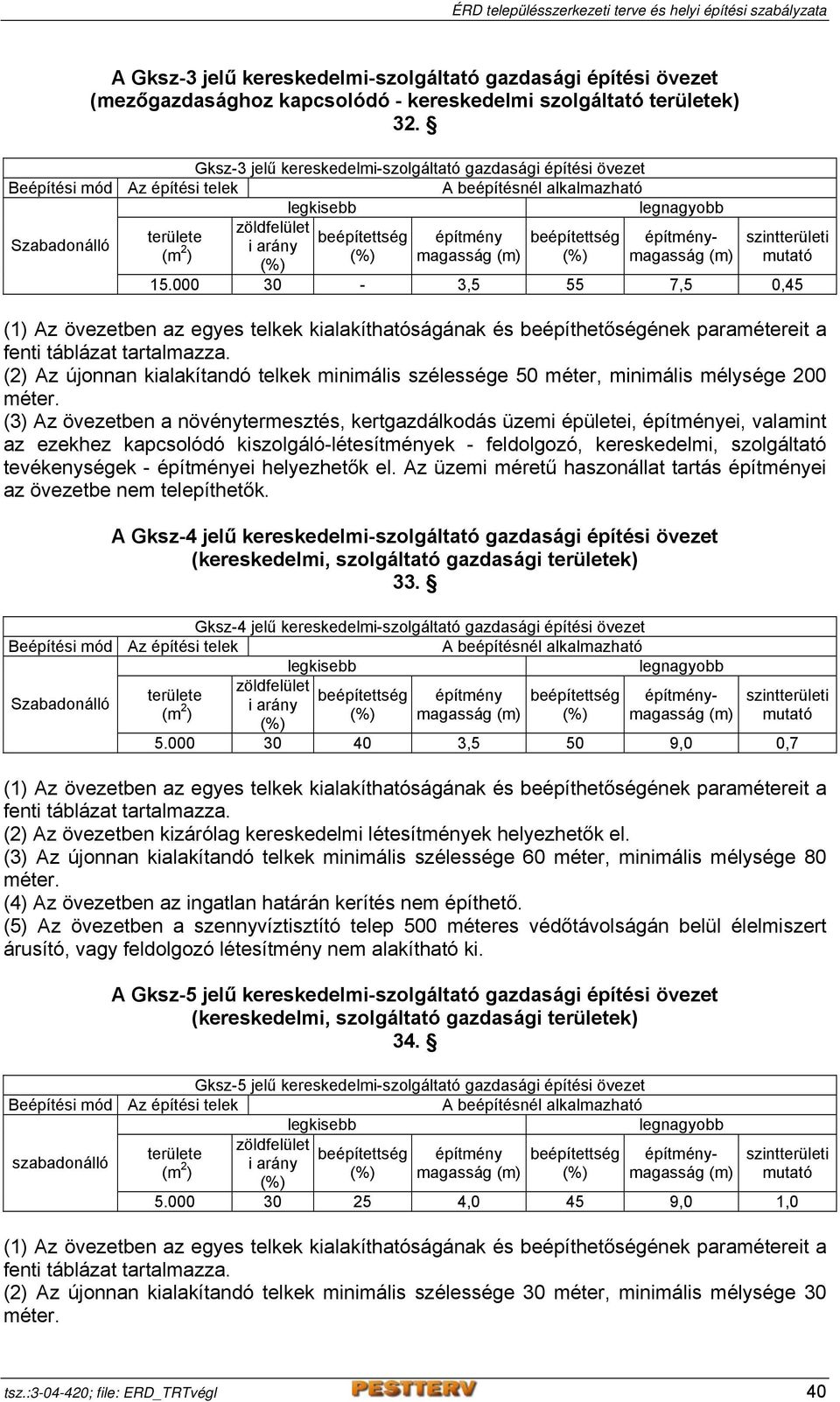 (3) Az övezetben a növénytermesztés, kertgazdálkodás üzemi épületei, ei, valamint az ezekhez kapcsolódó kiszolgáló-létesítmények - feldolgozó, kereskedelmi, szolgáltató tevékenységek - ei helyezhetők