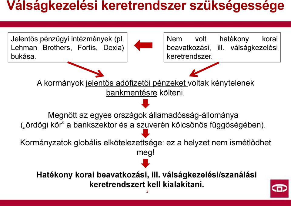 A kormányok jelentős adófizetői pénzeket voltak kénytelenek bankmentésre költeni.