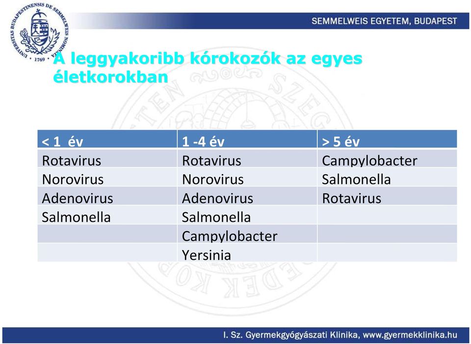 Campylobacter Norovirus Norovirus Salmonella