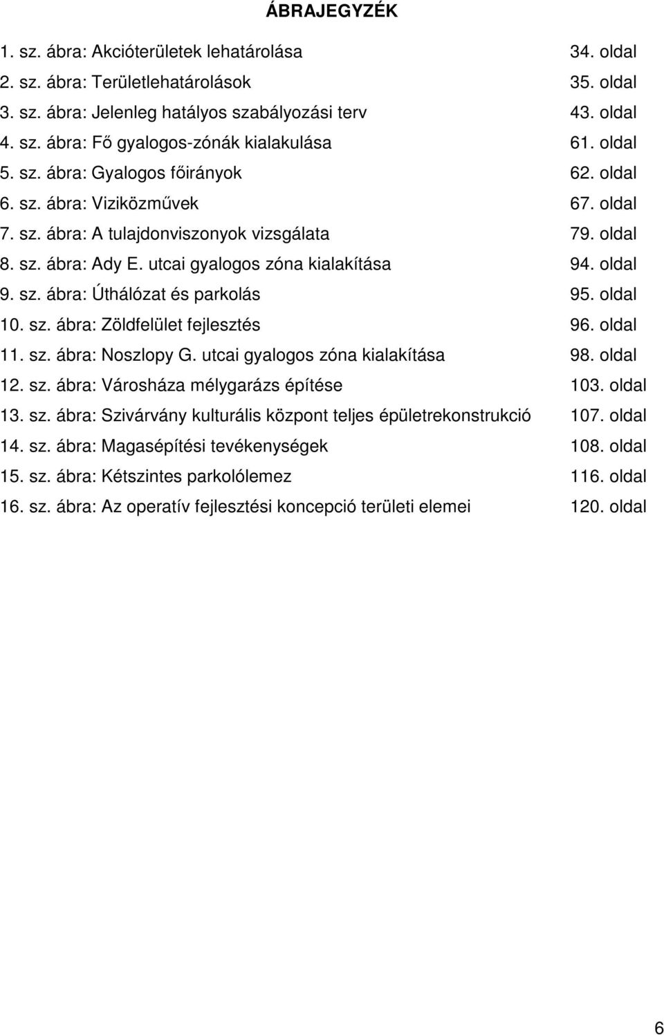 oldal 9. sz. ábra: Úthálózat és parkolás 95. oldal 10. sz. ábra: Zöldfelület fejlesztés 96. oldal 11. sz. ábra: Noszlopy G. utcai gyalogos zóna kialakítása 98. oldal 12. sz. ábra: Városháza mélygarázs építése 103.