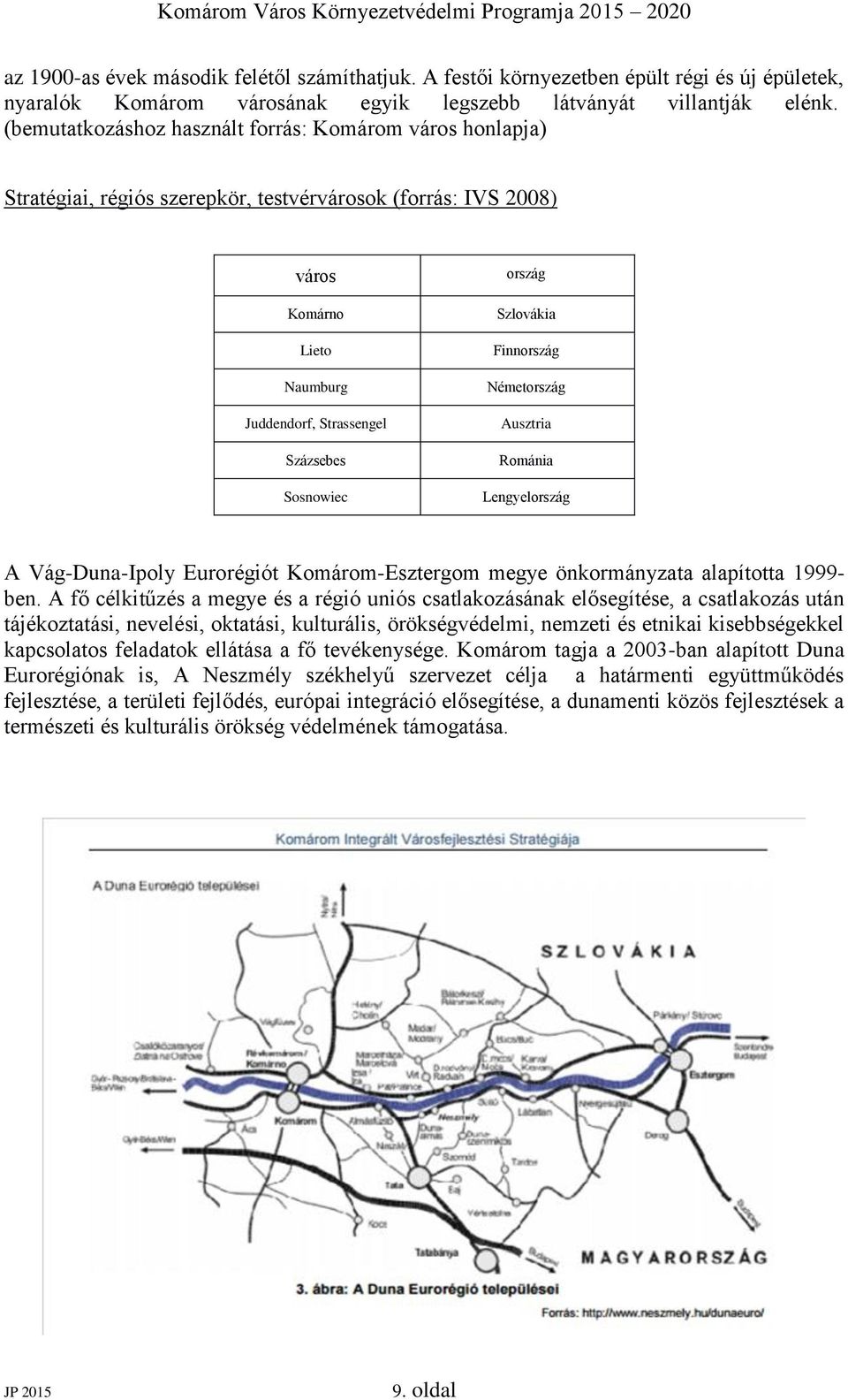 ország Szlovákia Finnország Németország Ausztria Románia Lengyelország A Vág-Duna-Ipoly Eurorégiót Komárom-Esztergom megye önkormányzata alapította 1999- ben.