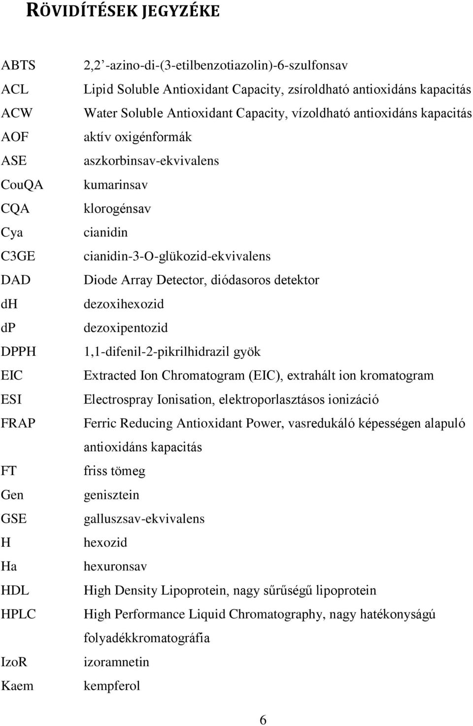 cianidin-3-o-glükozid-ekvivalens Diode Array Detector, diódasoros detektor dezoxihexozid dezoxipentozid 1,1-difenil-2-pikrilhidrazil gyök Extracted Ion Chromatogram (EIC), extrahált ion kromatogram