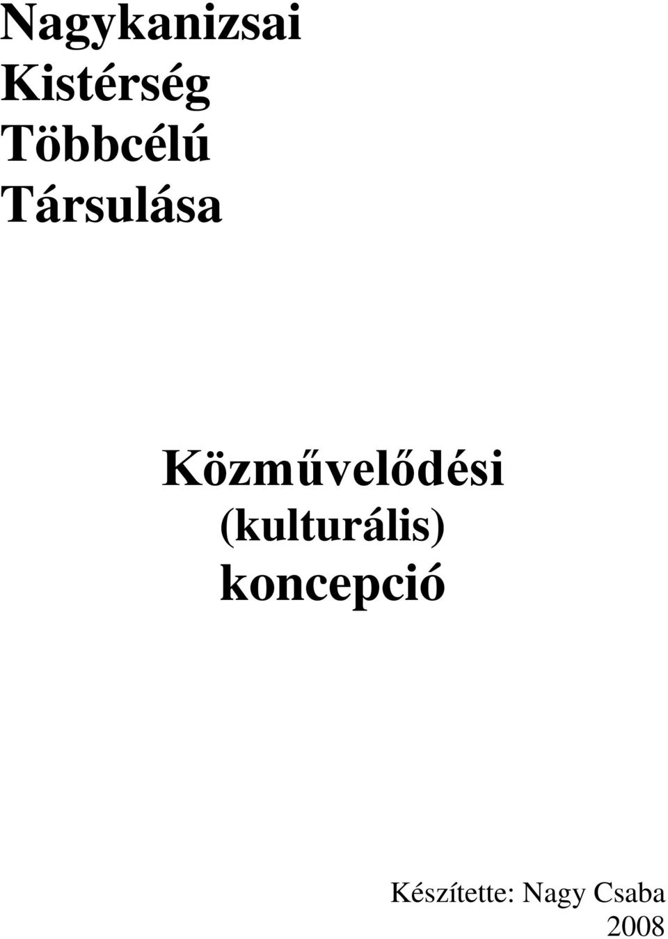 Közművelődési (kulturális)