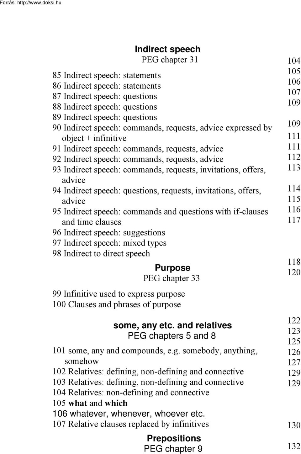 requests, invitations, offers, advice 94 Indirect speech: questions, requests, invitations, offers, advice 95 Indirect speech: commands and questions with if-clauses and time clauses 96 Indirect