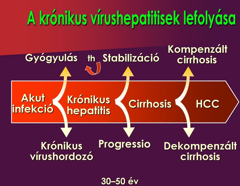 hepatitis Cirrhosis HCC Krónikus