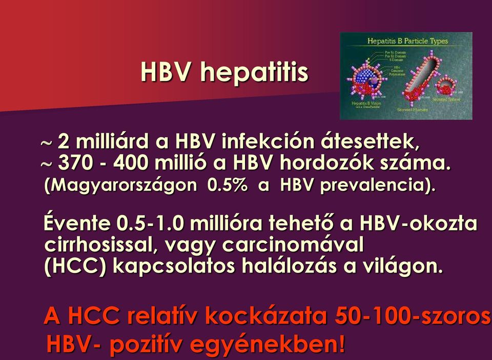 0 millióra tehető a HBV-okozta cirrhosissal, vagy carcinomával (HCC)