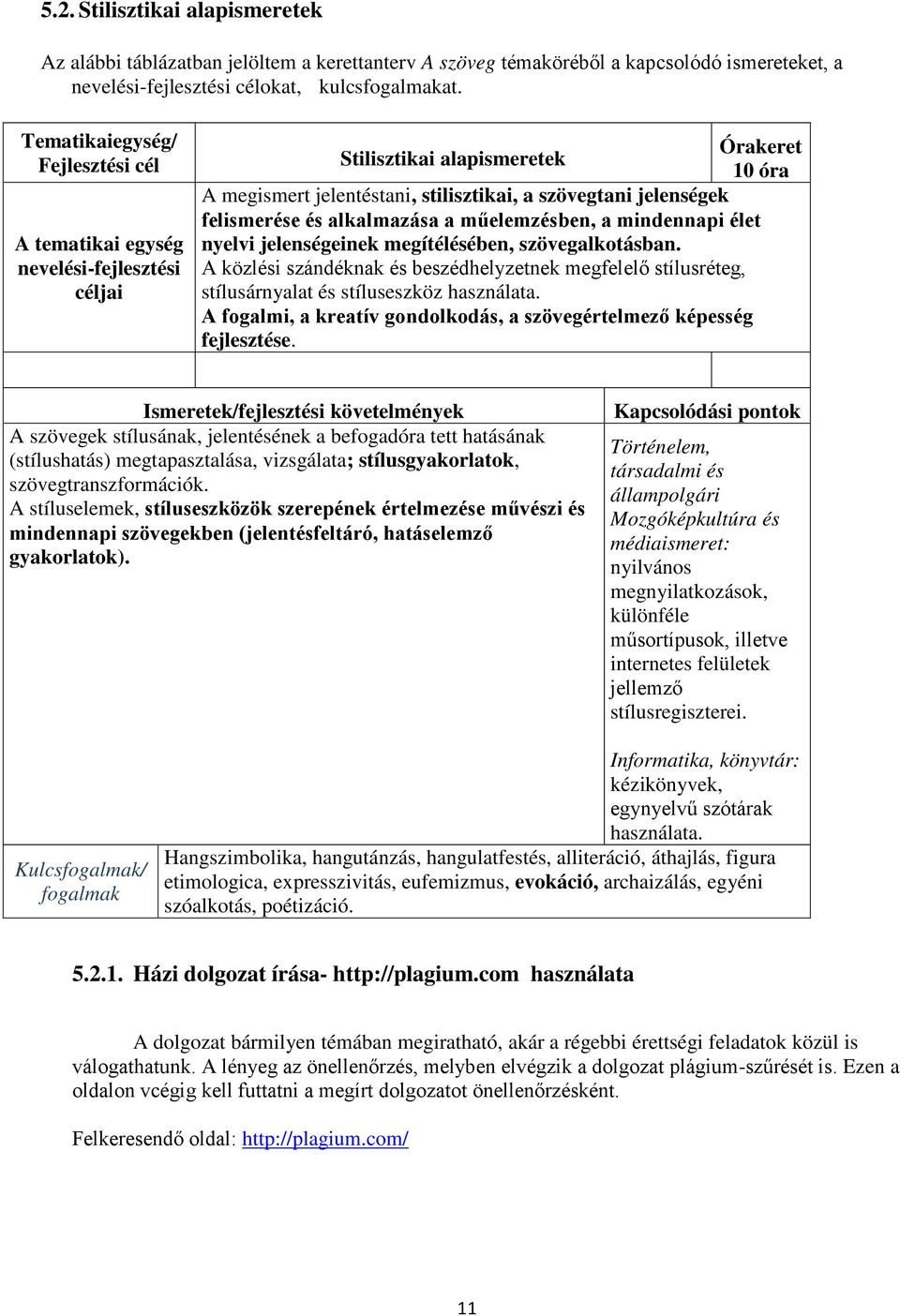 alkalmazása a műelemzésben, a mindennapi élet nyelvi jelenségeinek megítélésében, szövegalkotásban.