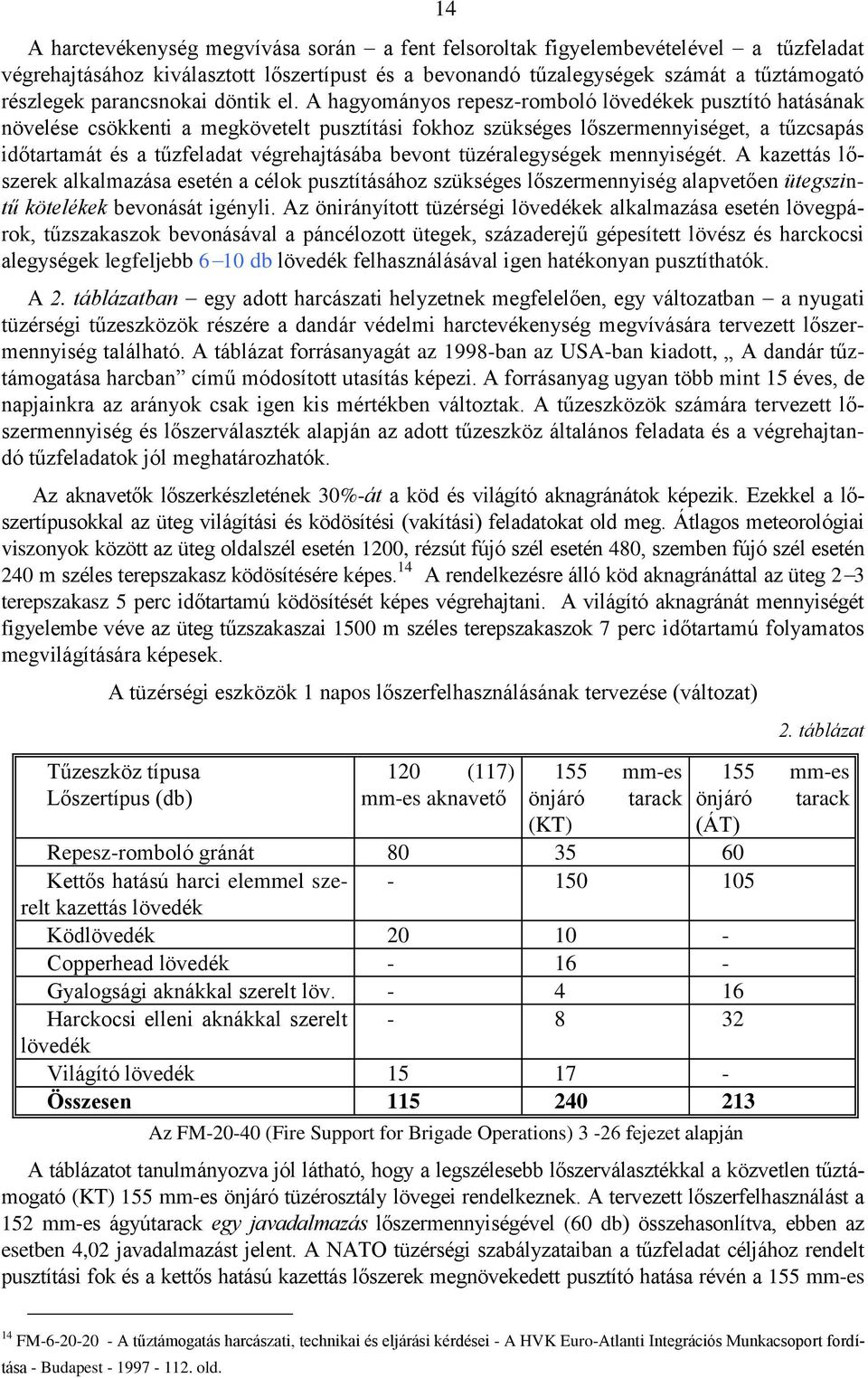 A hagyományos repesz-romboló lövedékek pusztító hatásának növelése csökkenti a megkövetelt pusztítási fokhoz szükséges lőszermennyiséget, a tűzcsapás időtartamát és a tűzfeladat végrehajtásába bevont