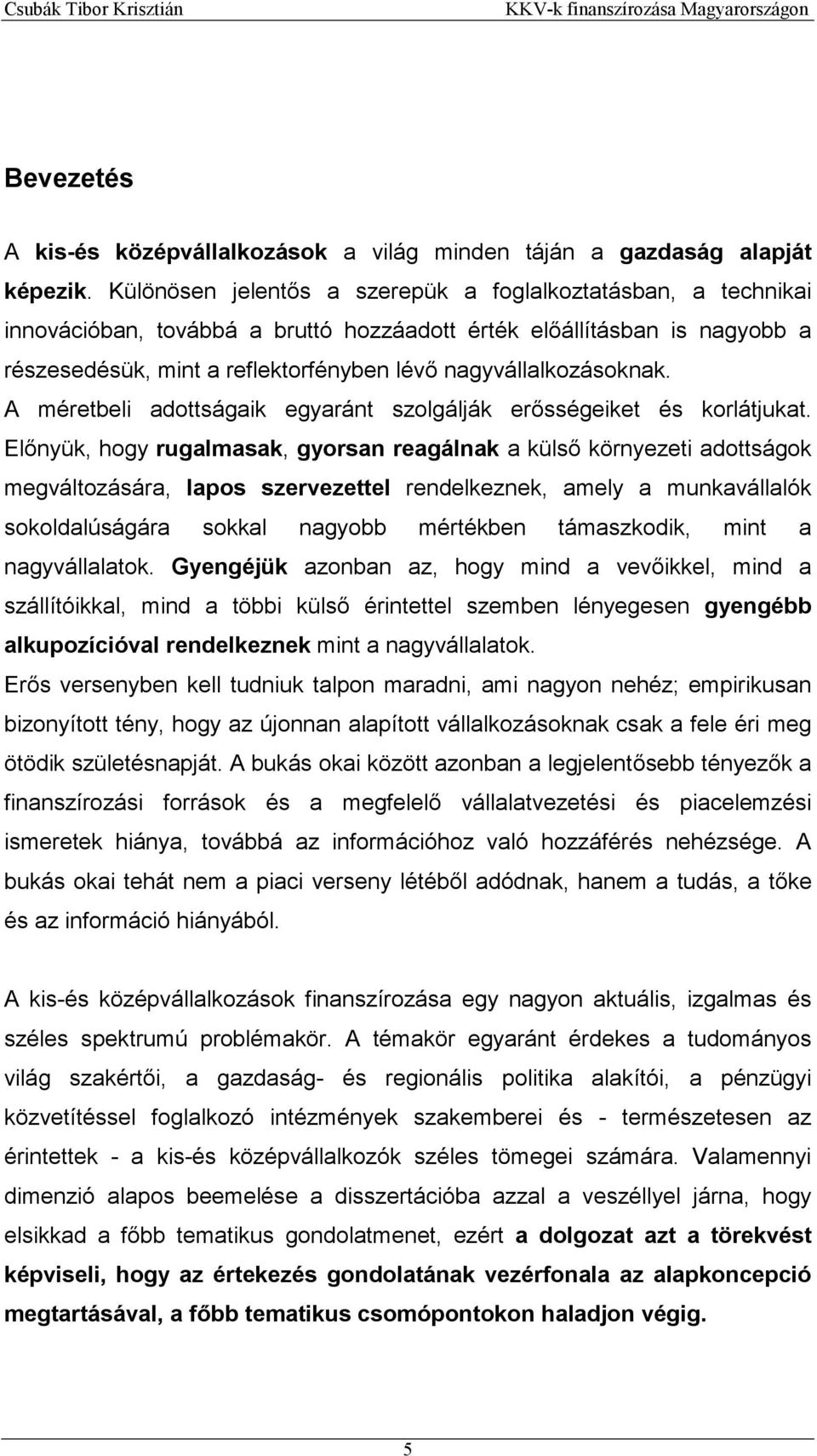 nagyvállalkozásoknak. A méretbeli adottságaik egyaránt szolgálják erősségeiket és korlátjukat.