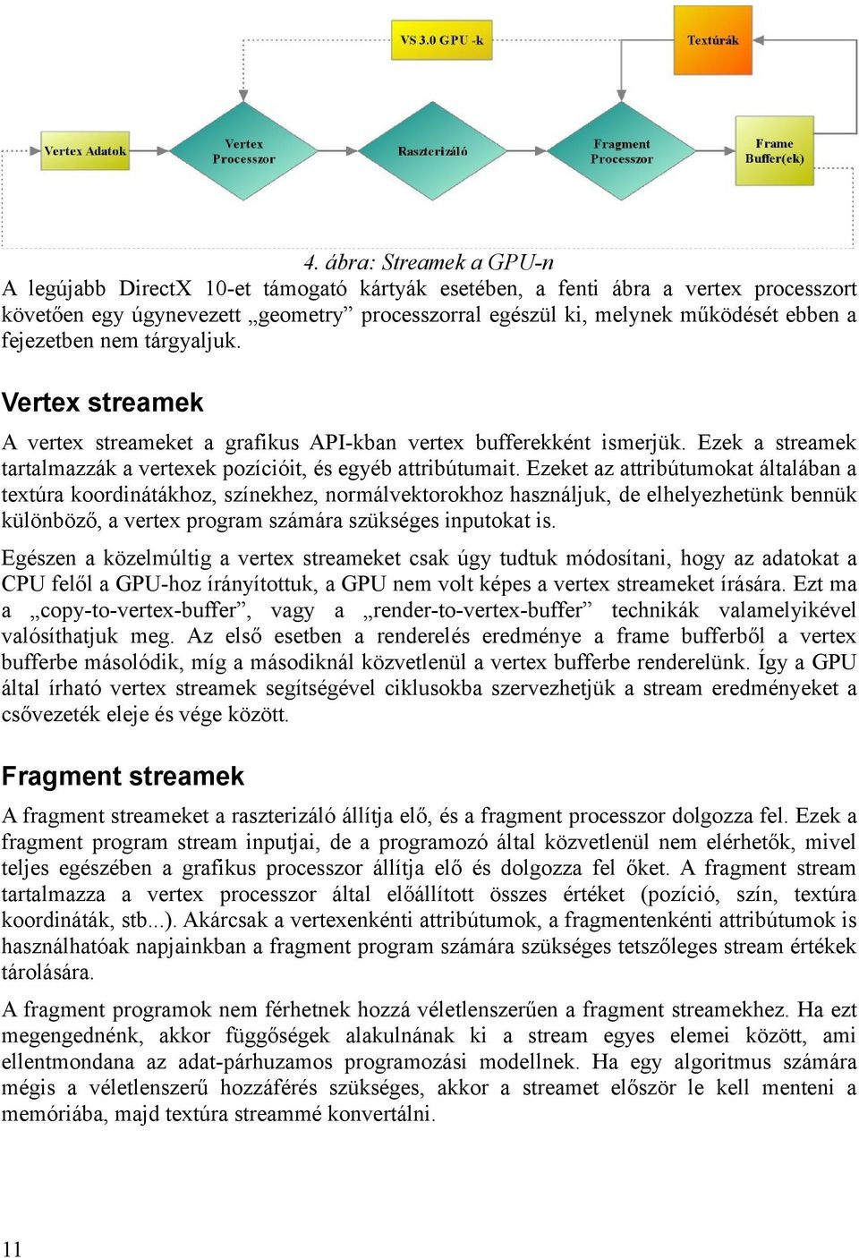 Ezeket az attribútumokat általában a textúra koordinátákhoz, színekhez, normálvektorokhoz használjuk, de elhelyezhetünk bennük különböző, a vertex program számára szükséges inputokat is.