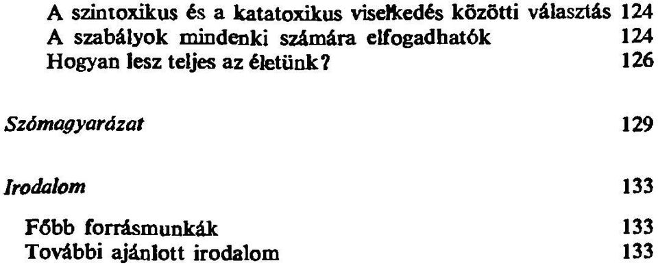 124 Hogyan lesz teljes az életünk?