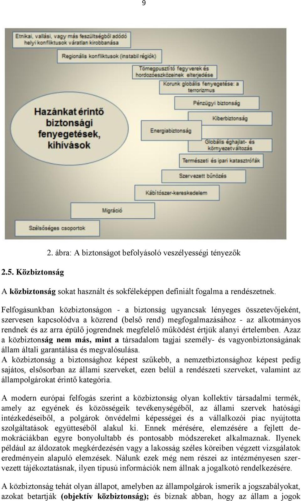 megfelelő működést értjük alanyi értelemben. Azaz a közbiztonság nem más, mint a társadalom tagjai személy- és vagyonbiztonságának állam általi garantálása és megvalósulása.