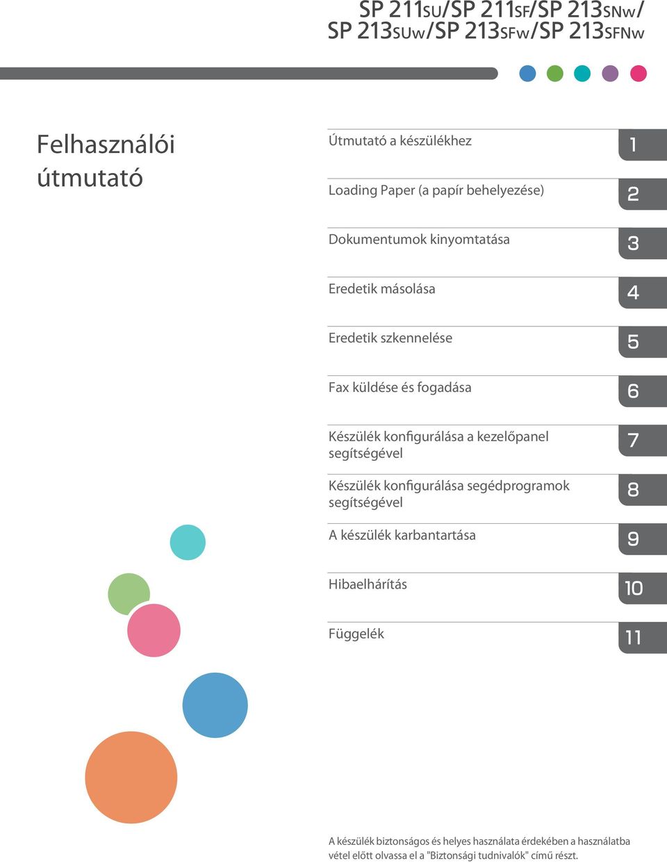 segítségével Készülék konfigurálása segédprogramok segítségével A készülék karbantartása Hibaelhárítás Függelék