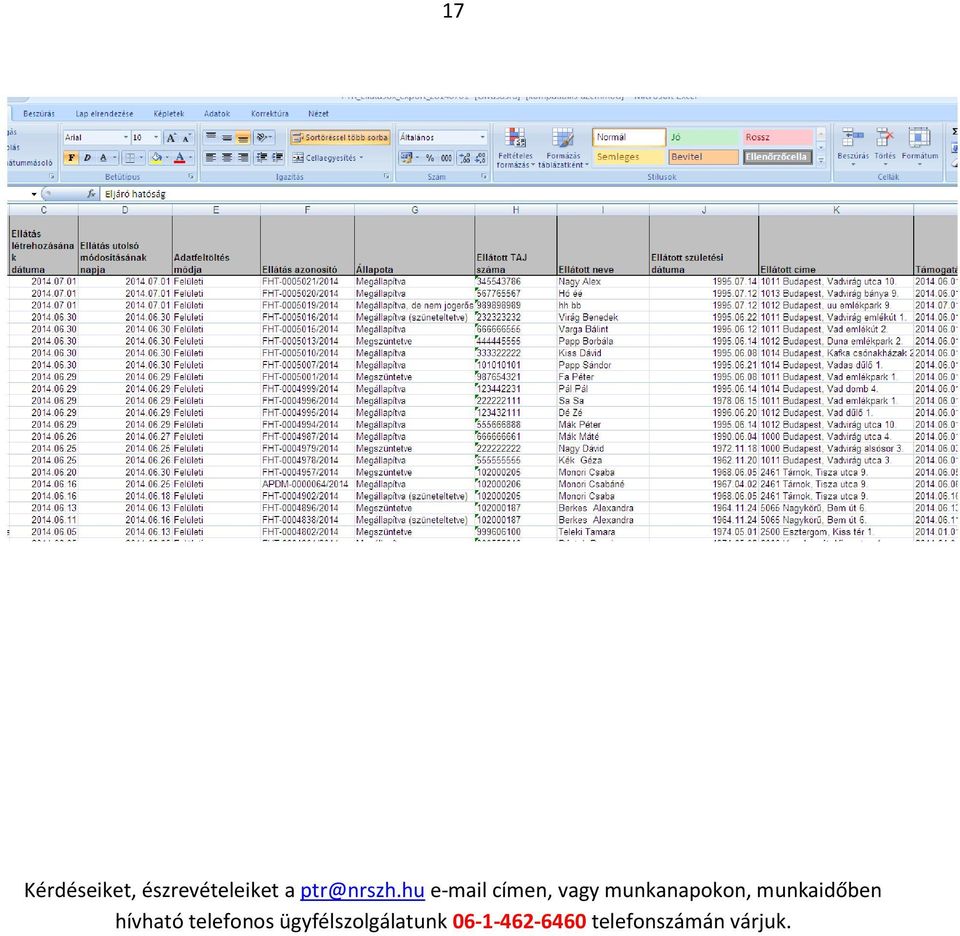 hu e-mail címen, vagy munkanapokon,