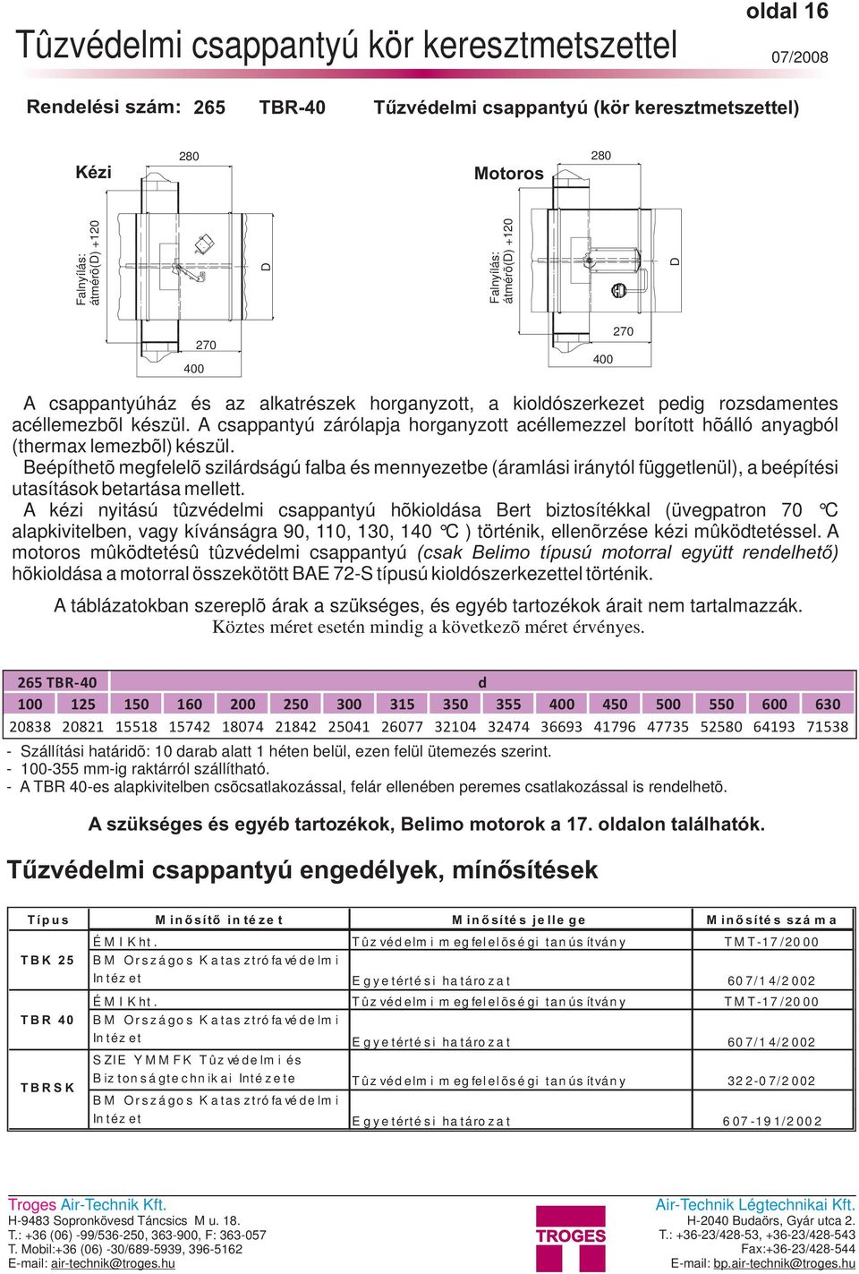 csappantyú zárólapja horganyzott acéllemezzel borított hõálló anyagból (thermax lemezbõl) készül.