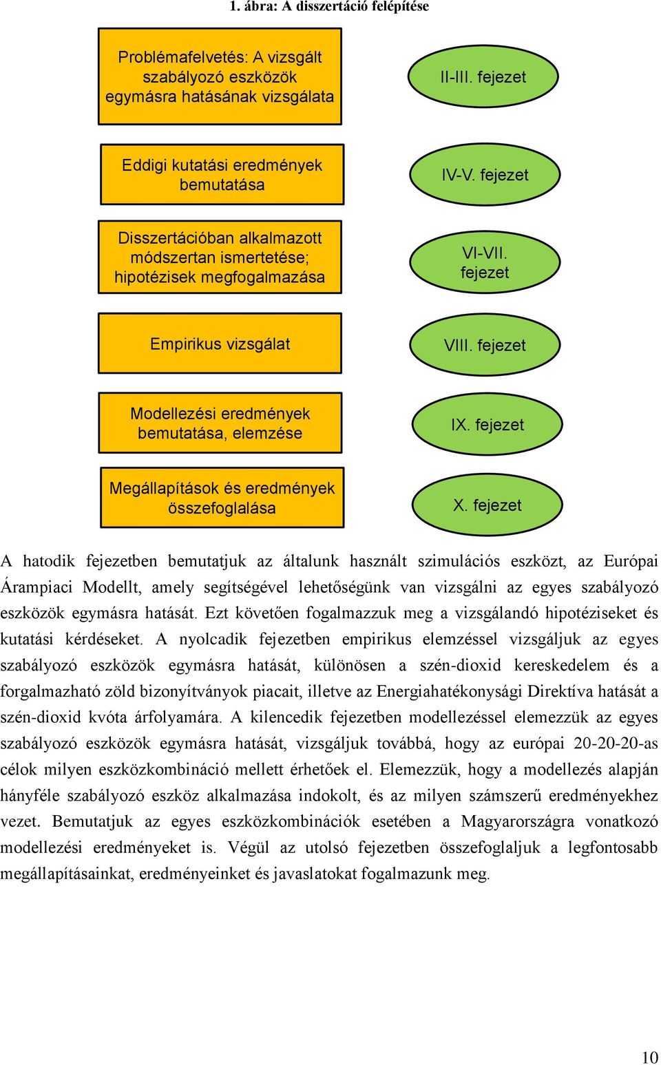 fejezet Megállapítások és eredmények összefoglalása X.