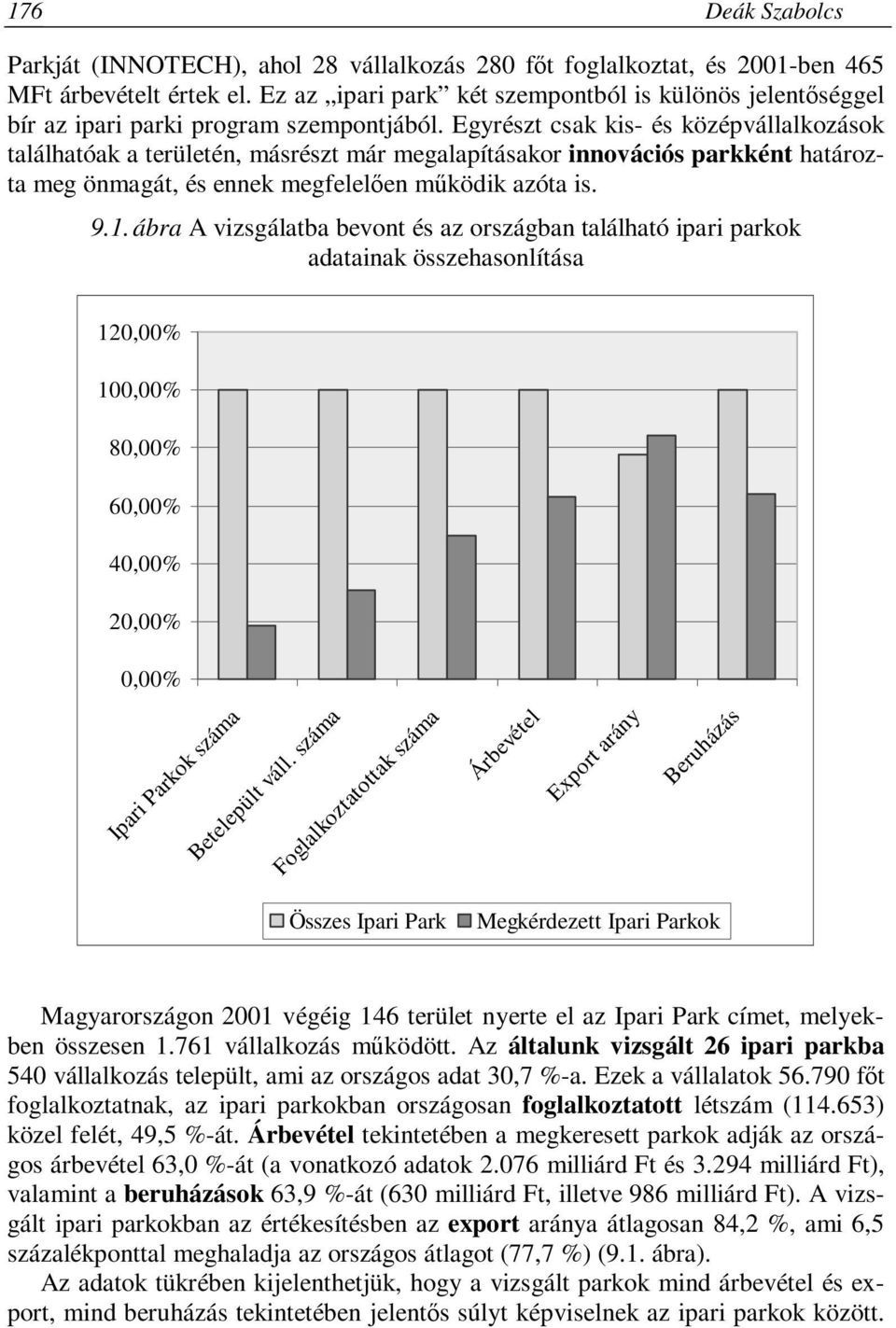 Egyrészt csak kis- és középvállalkozások találhatóak a területén, másrészt már megalapításakor innovációs parkként határozta meg önmagát, és ennek megfelelően működik azóta is. 9.1.