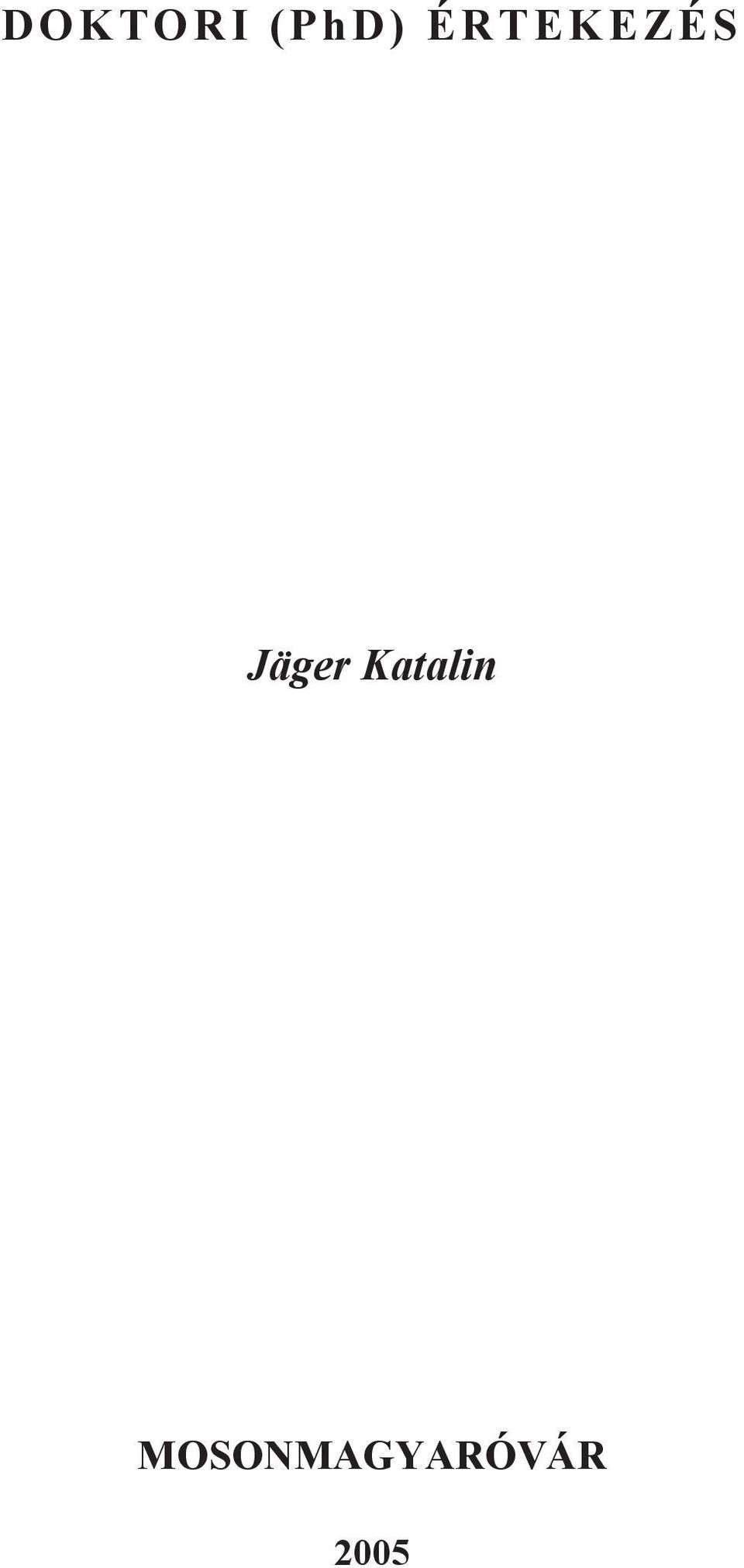 Jäger Katalin