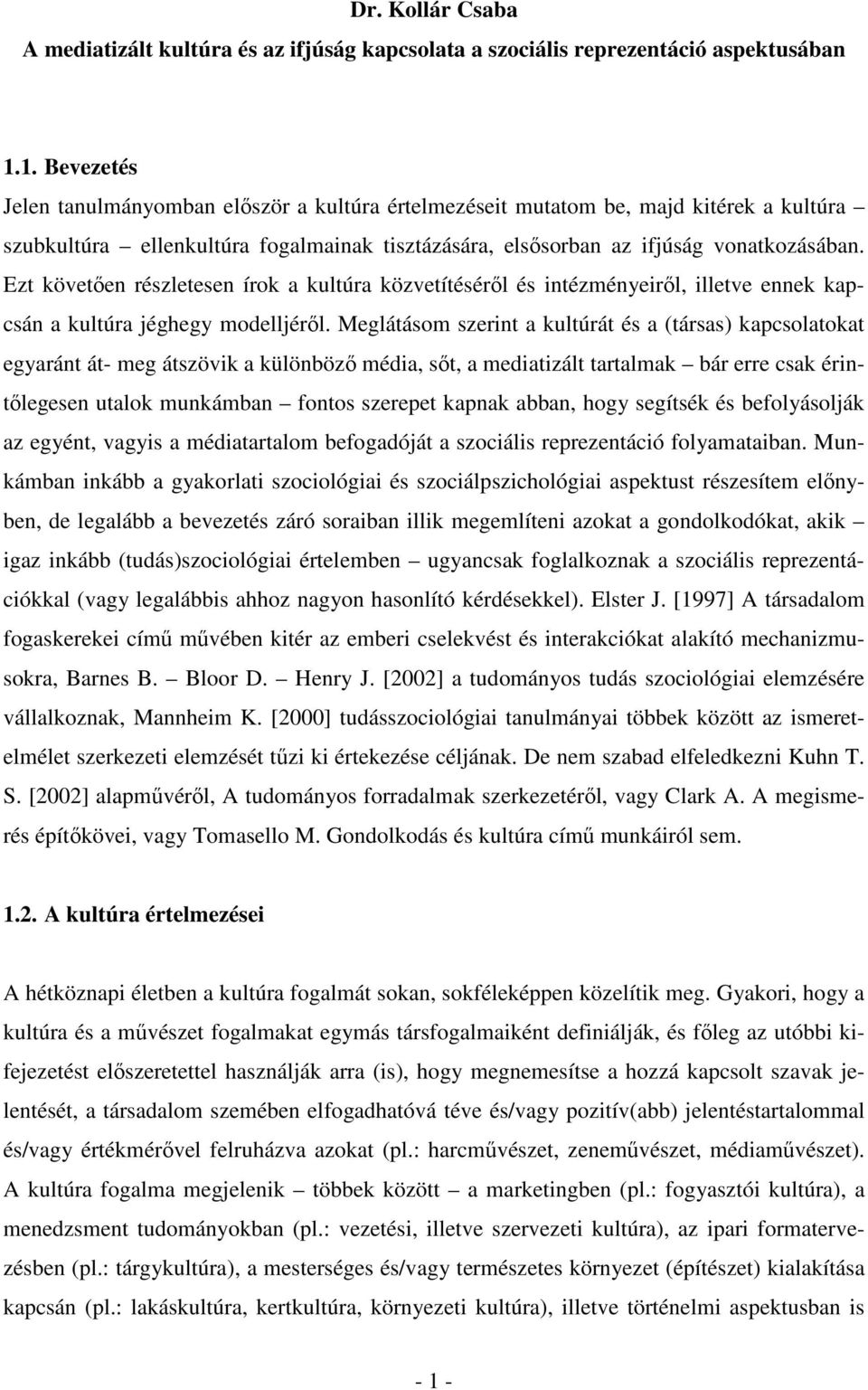 Ezt követően részletesen írok a kultúra közvetítéséről és intézményeiről, illetve ennek kapcsán a kultúra jéghegy modelljéről.