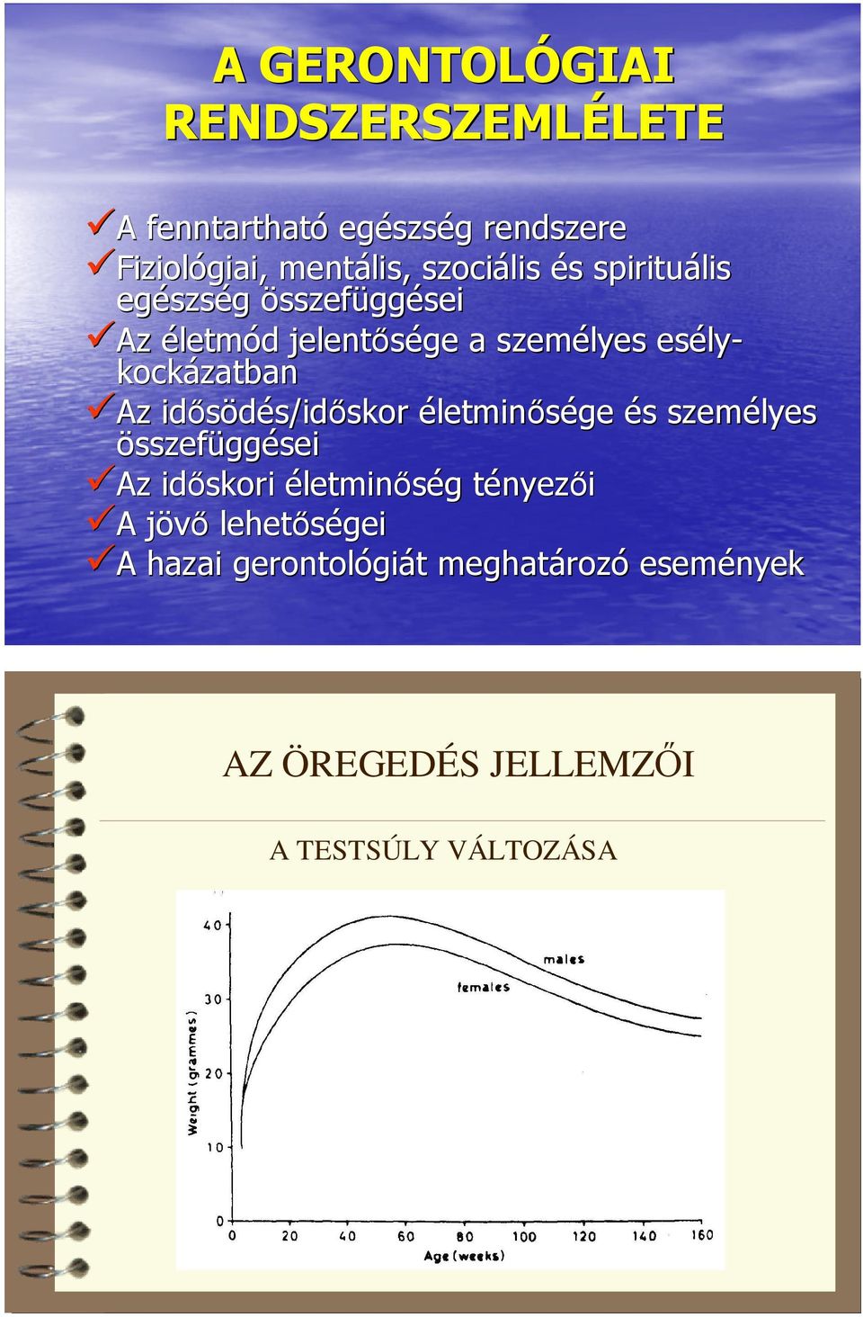 Az idősödés/id s/időskor skor életminősége és s személyes összefüggései Az időskori életminőség g tényezt nyezői