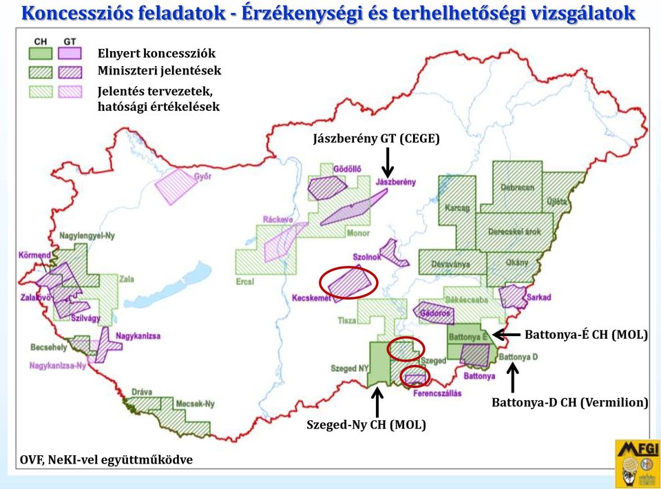 tervezetek, hatósági értékelések Jászberény GT (CEGE) Battonya-É