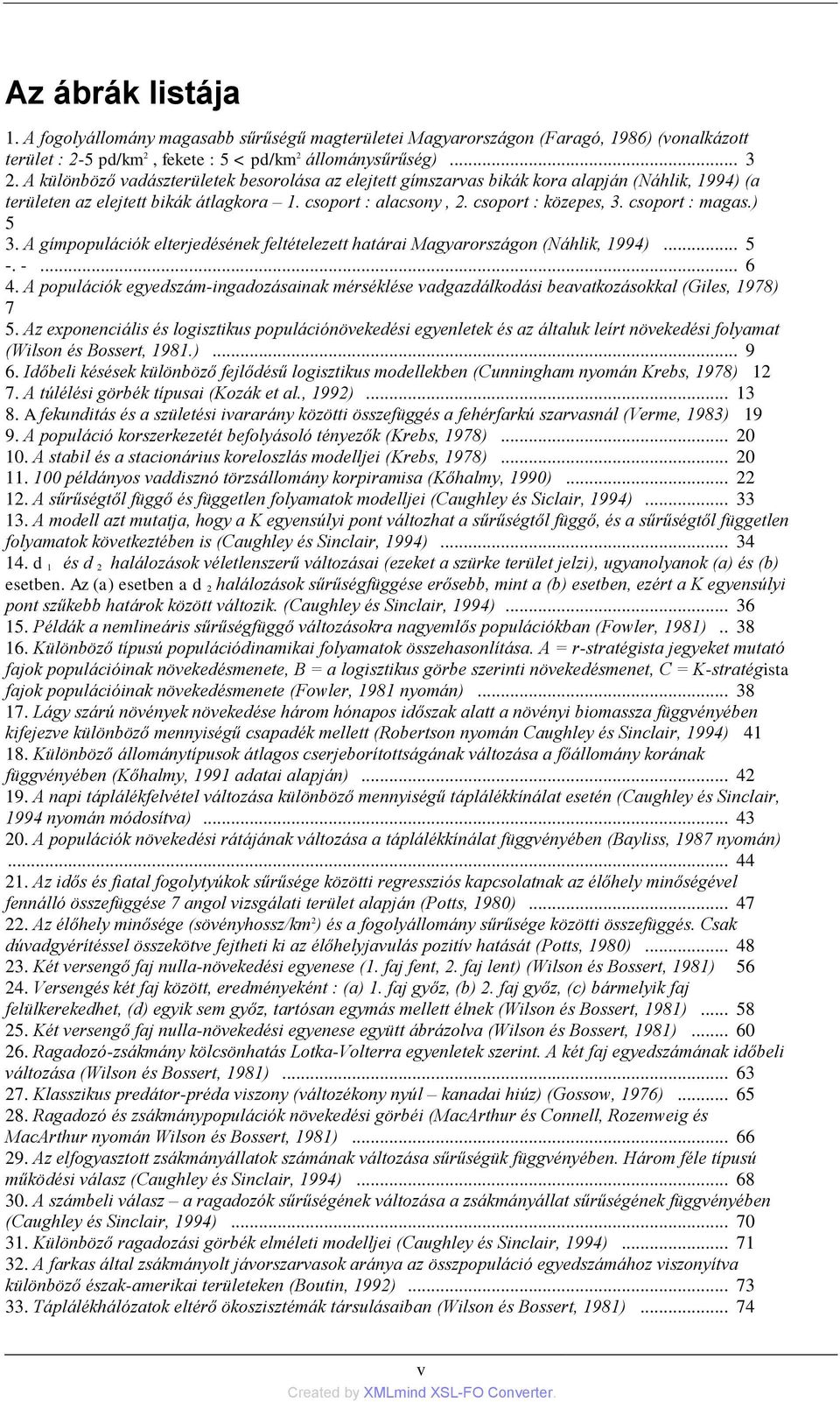 csoport : magas.) 5 3. A gímpopulációk elterjedésének feltételezett határai Magyarországon (Náhlik, 1994)... 5 -. -... 6 4.