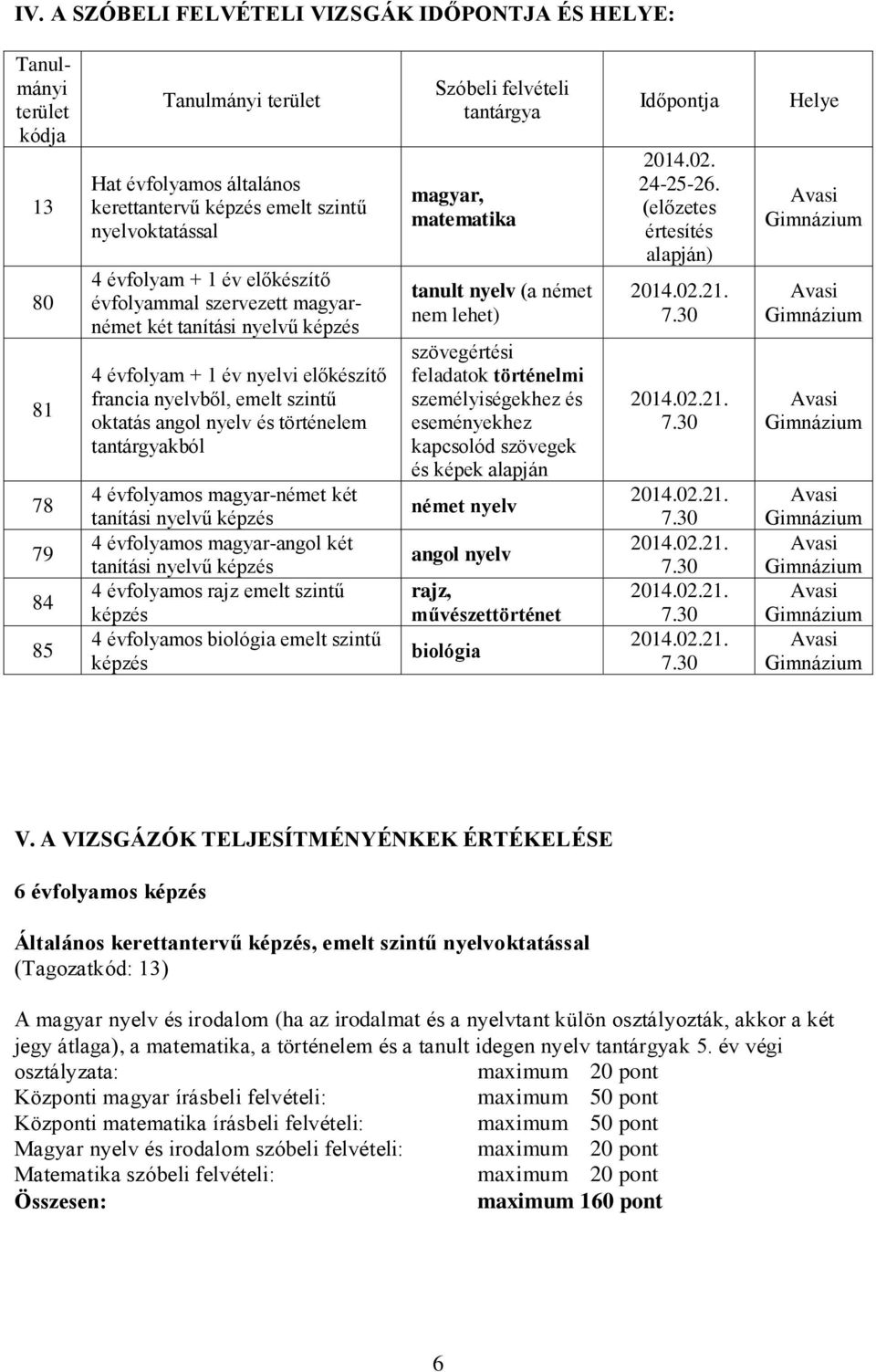 tantárgyakból 4 évfolyamos magyar-német két tanítási nyelvű képzés 4 évfolyamos magyar-angol két tanítási nyelvű képzés 4 évfolyamos rajz emelt szintű képzés 4 évfolyamos biológia emelt szintű képzés