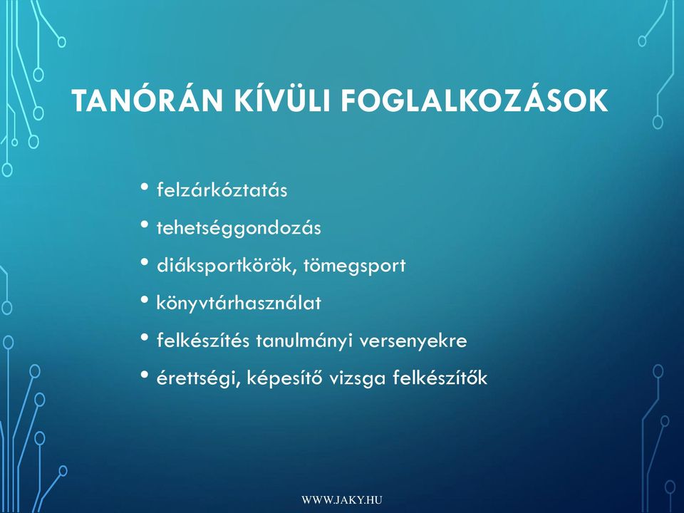 könyvtárhasználat felkészítés tanulmányi