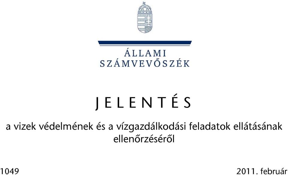 vízgazdálkodási feladatok