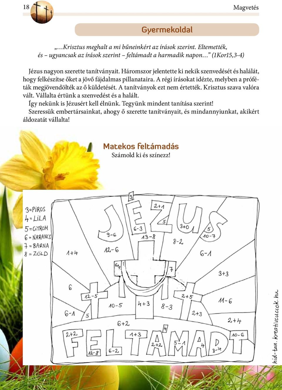 Háromszor jelentette ki nekik szenvedését és halálát, hogy felkészítse őket a jövő fájdalmas pillanataira.