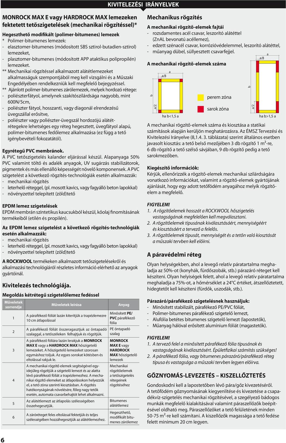 ** Mechanikai rögzítéssel alkalmazott alátétlemezeket alkalmasságuk szempontjából meg kell vizsgálni és a Műszaki Engedélyében rendelkezniük kell megfelelő bejegyzéssel.