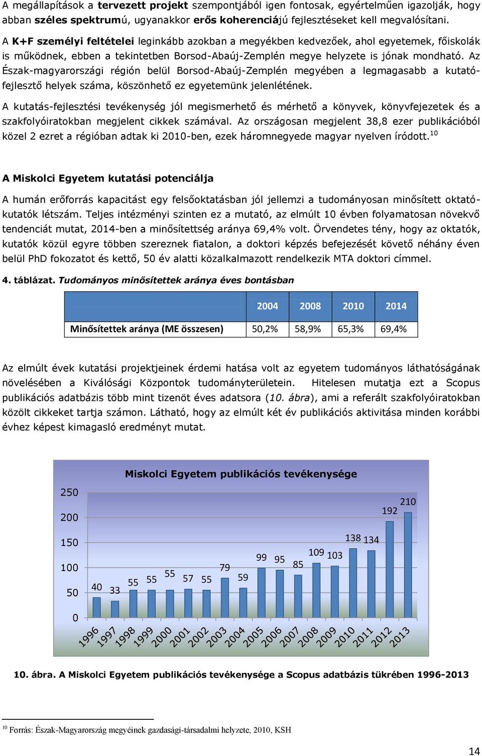 Az Észak-magyarországi régión belül Borsod-Abaúj-Zemplén megyében a legmagasabb a kutatófejlesztő helyek száma, köszönhető ez egyetemünk jelenlétének.